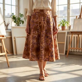 Pamutvászon TIE DYE EMBROIDERY Elise tape design B