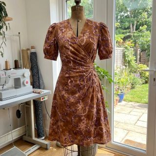 Pamutvászon TIE DYE EMBROIDERY Elise tape design B