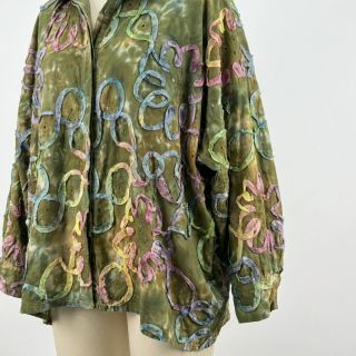 Pamutvászon TIE DYE EMBROIDERY Elise tape design A