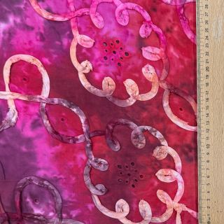 Pamutvászon TIE DYE EMBROIDERY Elise tape design E