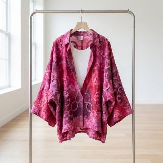 Pamutvászon TIE DYE EMBROIDERY Elise tape design E