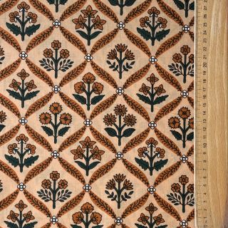 Pamutvászon HANDCRAFTED BLOCK-PRINTED COTTON