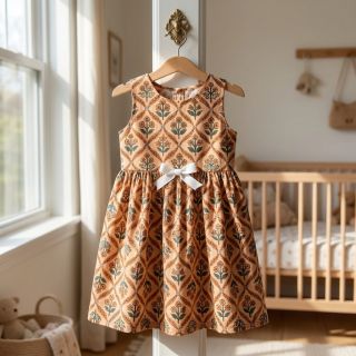 Pamutvászon HANDCRAFTED BLOCK-PRINTED COTTON