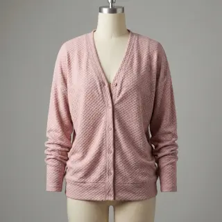 Kötött kelme Angora honey rose