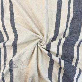 Dekorációs anyag Bernadette stripe indigo