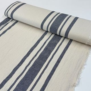 Dekorációs anyag Bernadette stripe indigo
