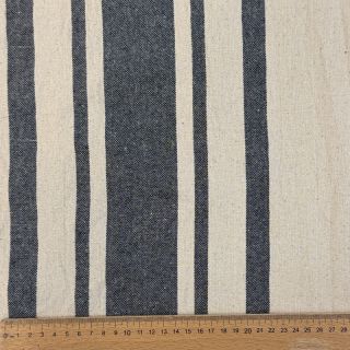 Dekorációs anyag Bernadette stripe indigo