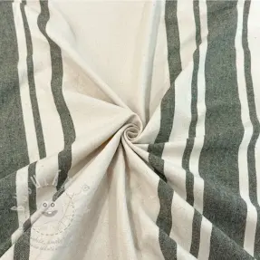 Dekorációs anyag Bernadette stripe kaki