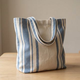 Dekorációs anyag Bernadette stripe denim