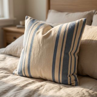 Dekorációs anyag Bernadette stripe denim