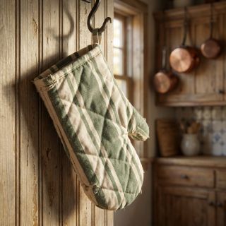 Dekorációs anyag Bernadette stripe kaki