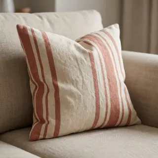 Dekorációs anyag Bernadette stripe terracotta