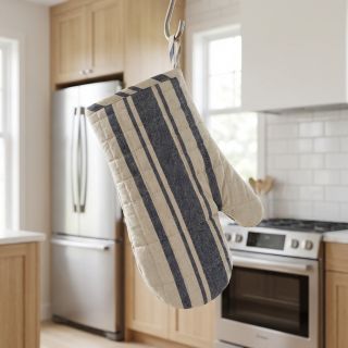 Dekorációs anyag Bernadette stripe indigo