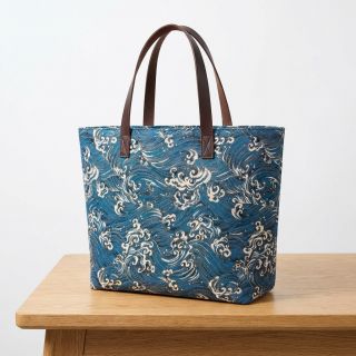 Dekorációs anyag jacquard Swell allover bleu