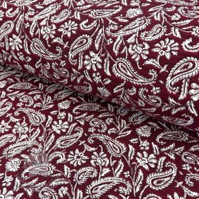Dekorációs anyag jacquard Mumbai allover bordeaux
