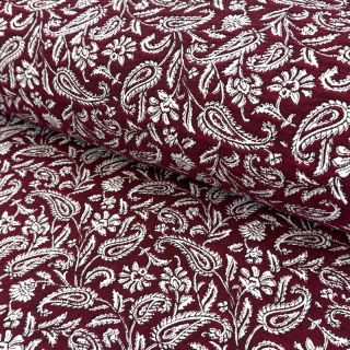 Dekorációs anyag jacquard Mumbai allover bordeaux