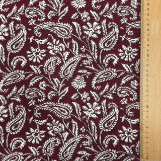 Dekorációs anyag jacquard Mumbai allover bordeaux