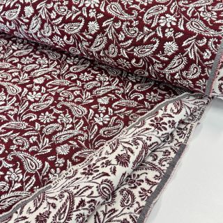Dekorációs anyag jacquard Mumbai allover bordeaux