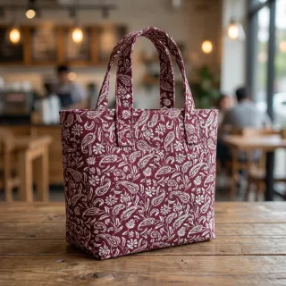 Dekorációs anyag jacquard Mumbai allover bordeaux