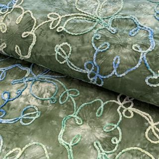 Pamutvászon TIE DYE Chenille ela design B