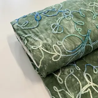 Pamutvászon TIE DYE Chenille ela design B