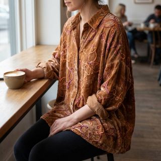 Pamutvászon TIE DYE Chenille ela design A