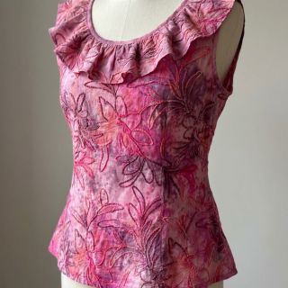 Pamutvászon TIE DYE Chenille manon design C