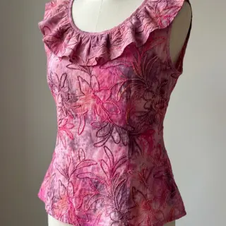 Pamutvászon TIE DYE Chenille manon design C