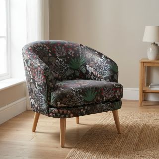 Dekorációs anyag jacquard Botanic Paradise Bird