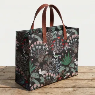 Dekorációs anyag jacquard Botanic Paradise Bird