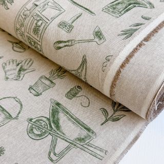 Dekorációs anyag Linenlook Garden Plant Tool digital print