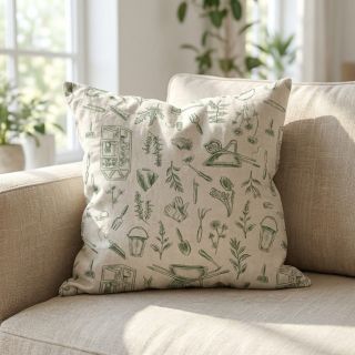 Dekorációs anyag Linenlook Garden Plant Tool digital print