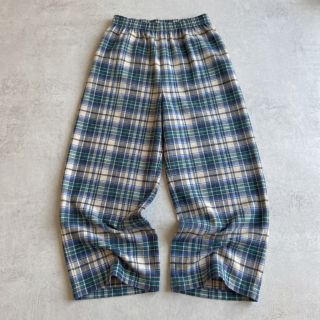 Pamutvászon YARN DYED CHECK BRUSHED blue