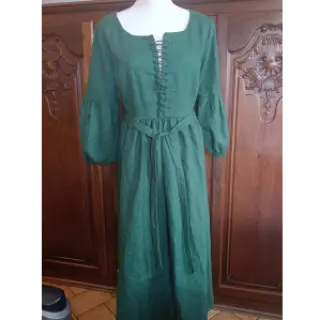 Lenvászon előmosott 170 g forest green