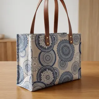 Dekorációs anyag Linenlook premium Geometric mandala