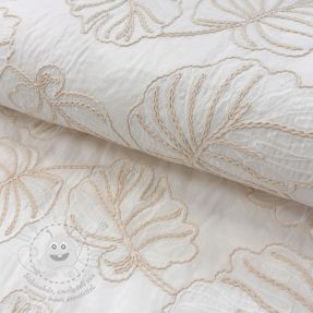 Pamutvászon VOILE EMBROIDERY Kady off white