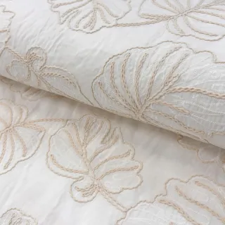 Pamutvászon VOILE EMBROIDERY Kady off white