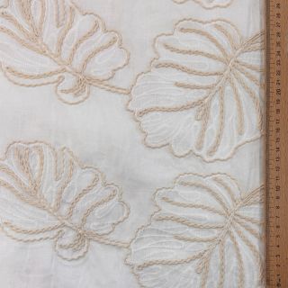 Pamutvászon VOILE EMBROIDERY Kady off white