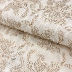 Pamutvászon VOILE EMBROIDERY Kim off white