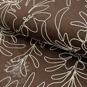 Bársony Tape flower dark brown