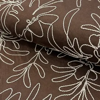 Bársony Tape flower dark brown