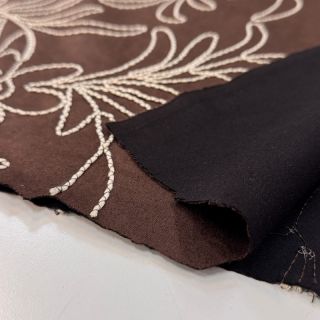 Bársony Tape flower dark brown