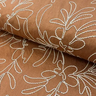 Bársony Tape flower cinnamon