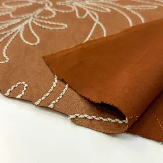 Bársony Tape flower cinnamon