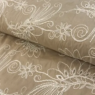 Pamutvászon VOILE EMBROIDERY Kokka natural