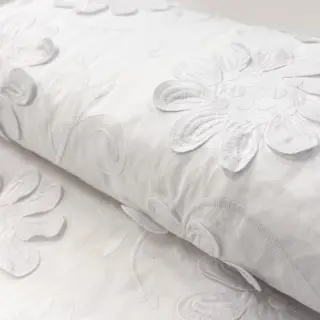 Pamutvászon EMBROIDERY Bellagio white
