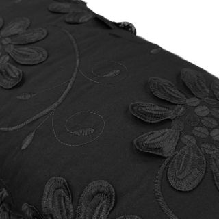 Pamutvászon EMBROIDERY Bellagio black