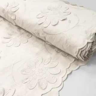 Pamutvászon EMBROIDERY Bellagio off white