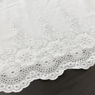 Pamutvászon EMBROIDERY Leon border