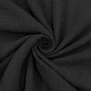 Pamutvászon SLUB WASHED black